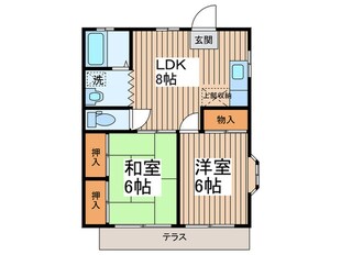 オ－クハイツの物件間取画像